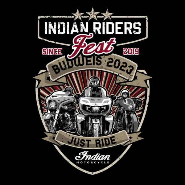 Indian Riders Fest 2023- Limitovaná edice triček s logem